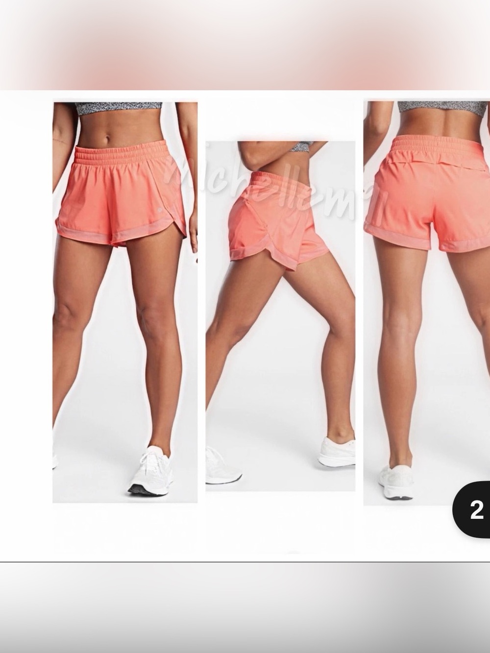 Athleta mesh racer shorts 4” in mauve size small